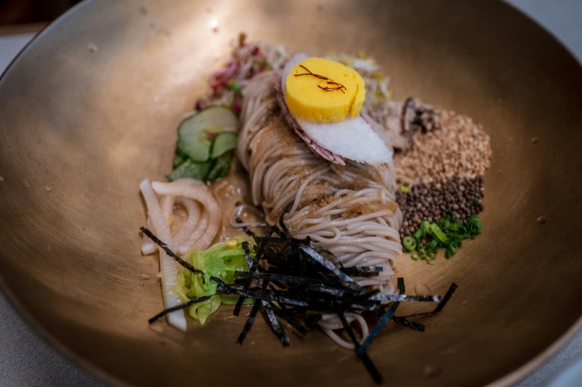 양배추 비빔소면 예시 사진